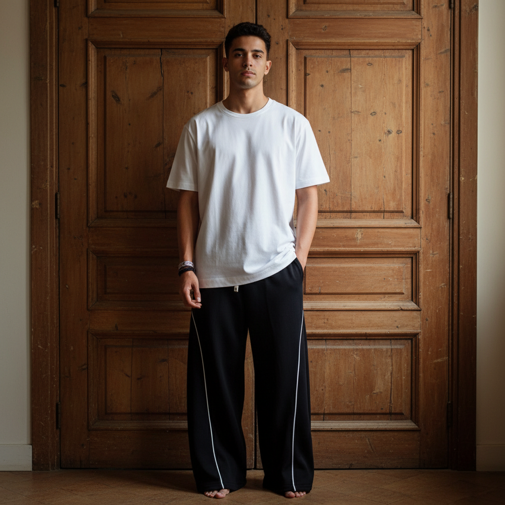 Black basic pant liva