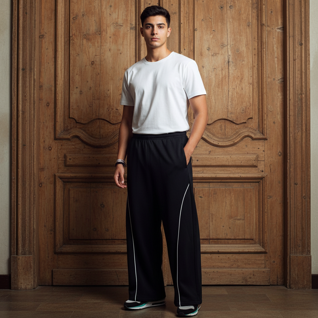 Black basic pant liva