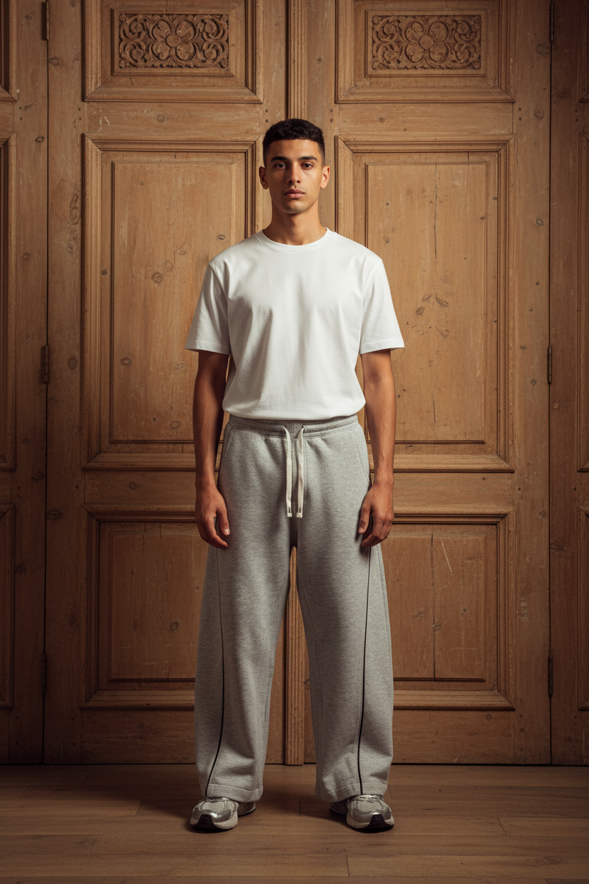 Gray basic pant liva