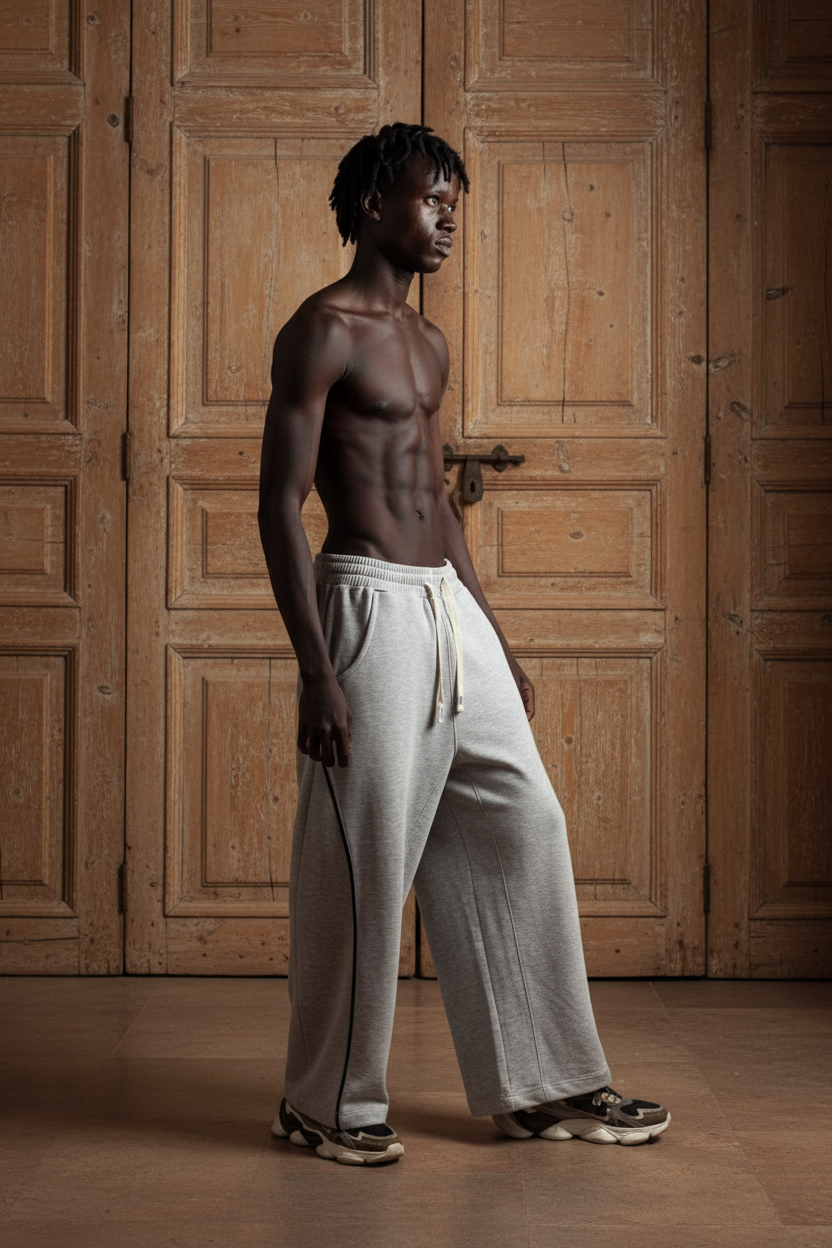 Gray basic pant liva