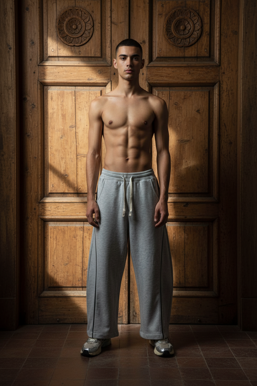Gray basic pant liva