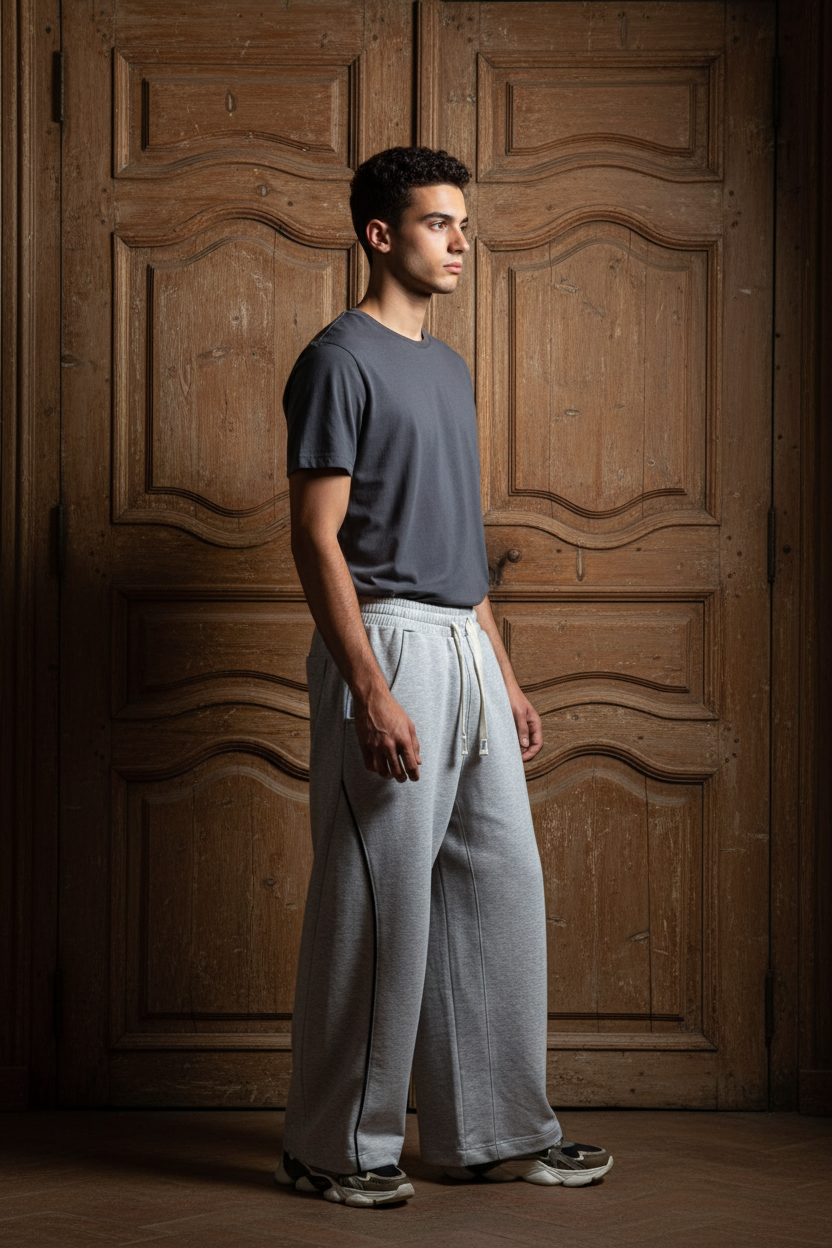 Gray basic pant liva