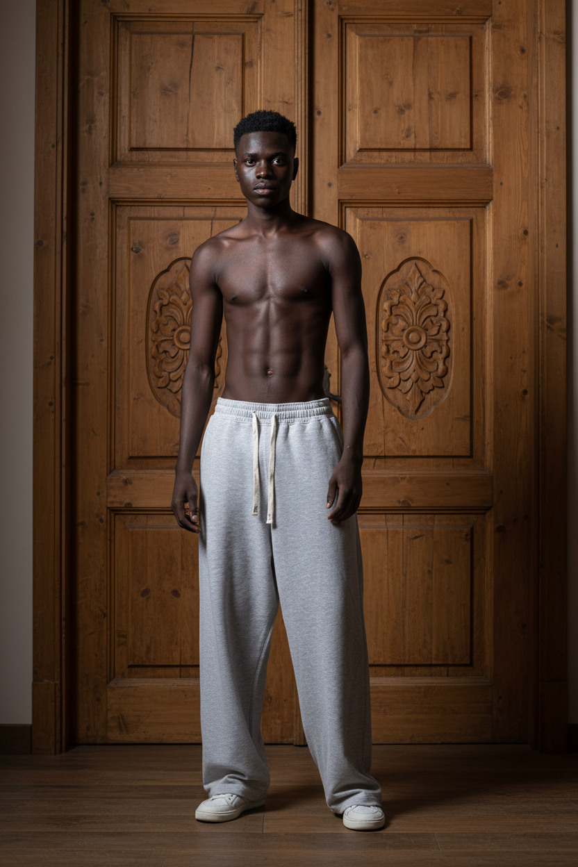 Gray basic pant